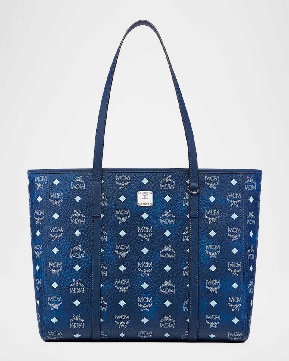Toni Medium Visetos Shopper Tote Bag